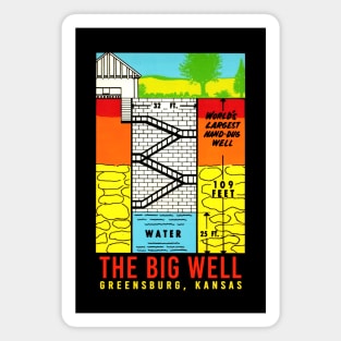 The Big Well - Color Postcard Magnet